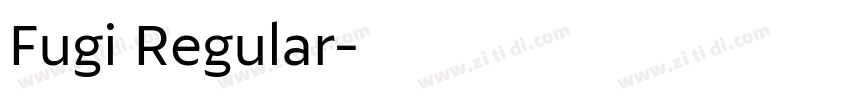 Fugi Regular字体转换